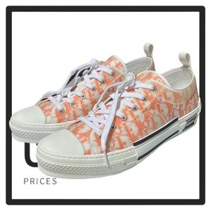 Dior B23 Low‎ Orange Oblique Canvas